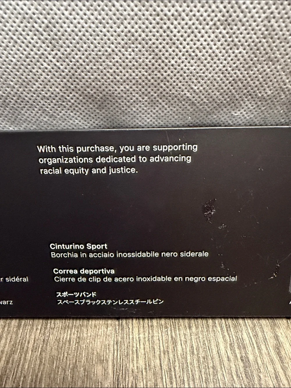 Apple Watch Sport Band - Space Black, Red and Green 44 mm